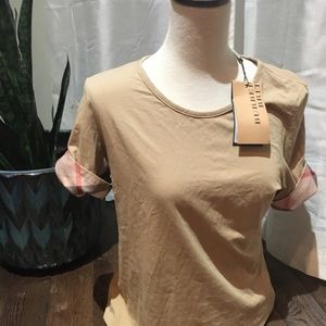 Burberry Check Cuff T-shirt XL